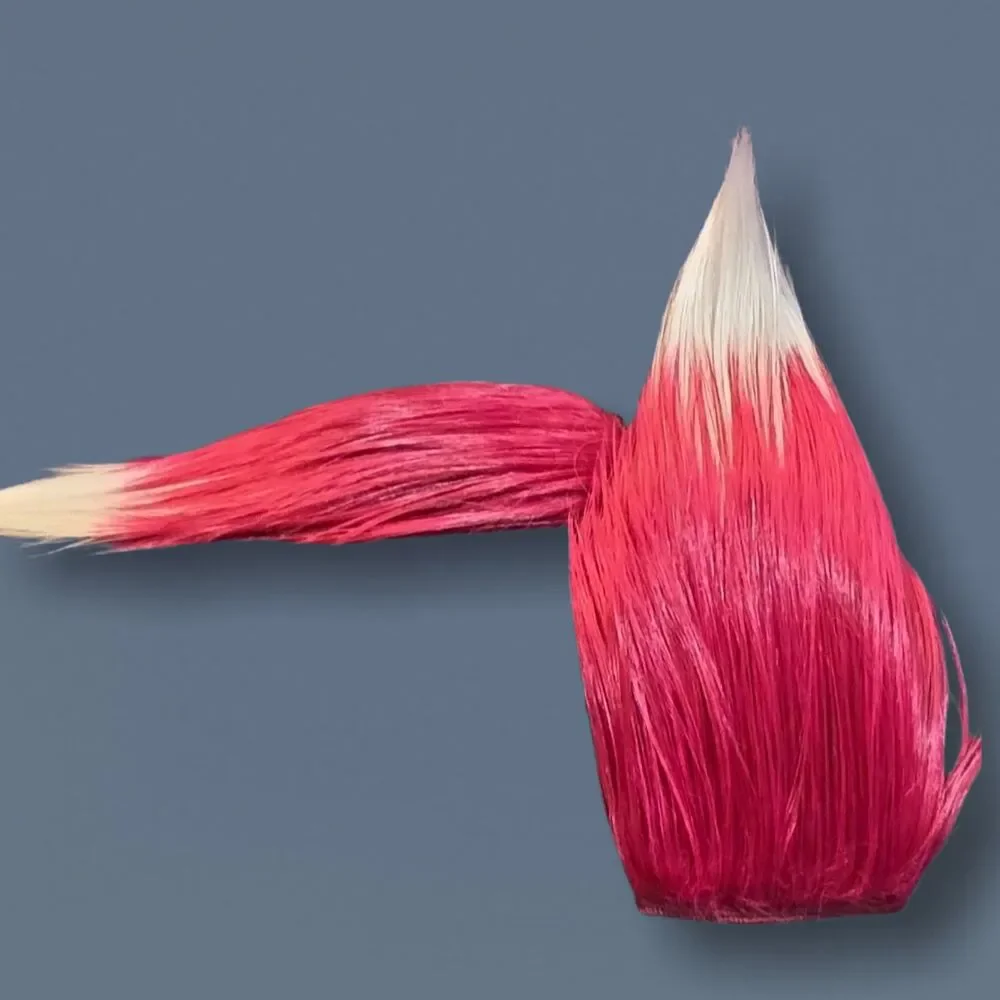 NWOT Xayah LoL Cosplay Wig UV Glow Custom Cut 30